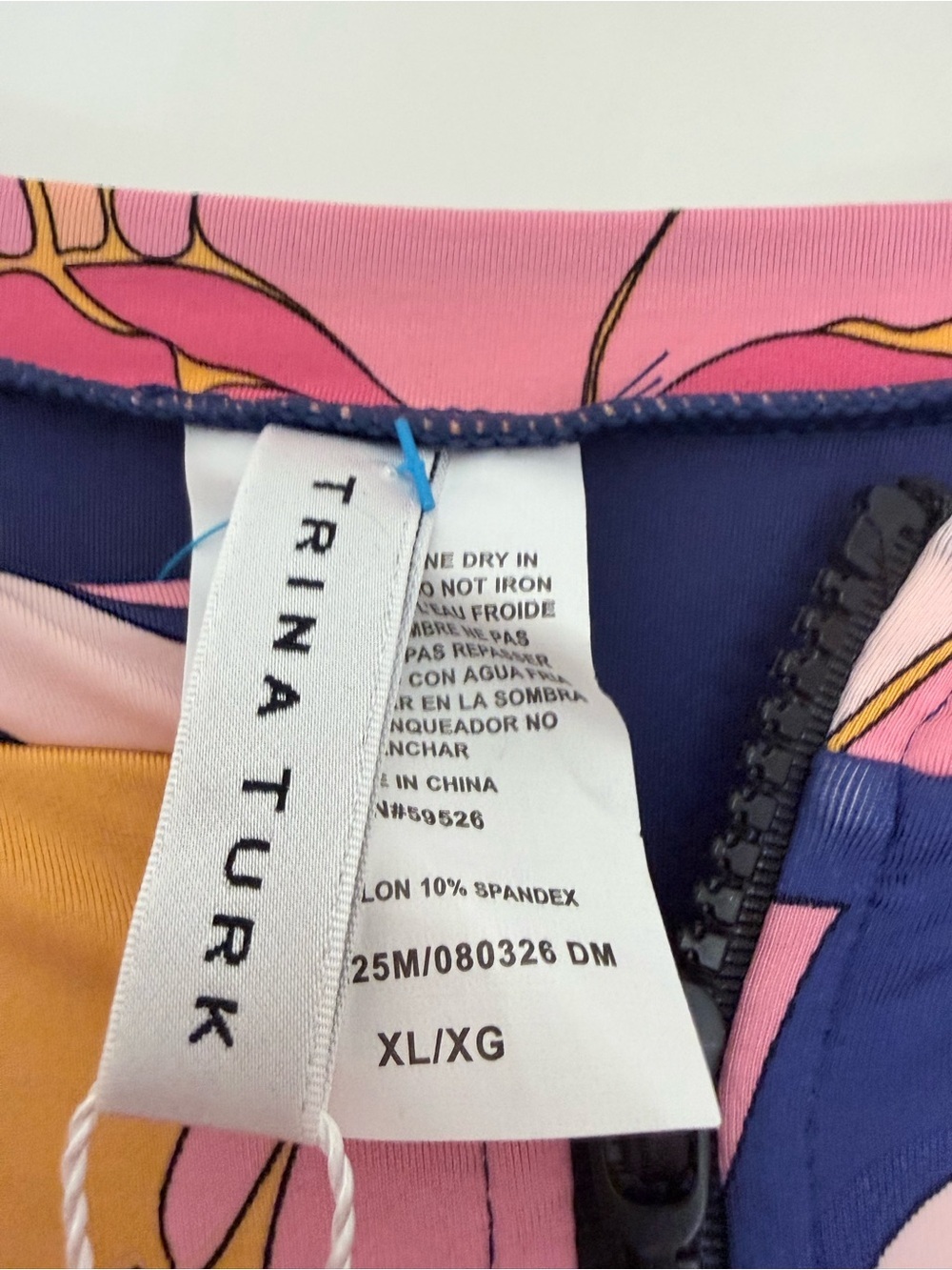 Trina Turk New Breeze Floral Long Sleeve Swimsuit/Paddle Suit - Picture 2 of 5